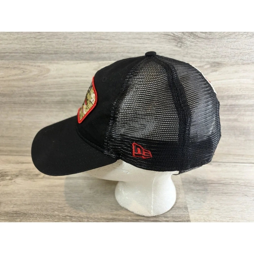 Kansas City Chiefs New Era 2021 Salute‎ To Service Trucker 9TWENTY Strapback Hat
